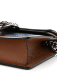 New Denim GG Monogram Dollar Calfskin Enamel Mini Dionysus Shoulder Bag Blue Tea Cuir Epilog Electric Blue