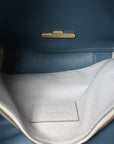 Grained Calfskin The Director Tote Harbor Mist