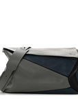 Calfskin Puzzle Bag XL Grey Blue