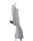 GG Supreme Monogram Textured Dollar Calfskin Super Mini Dionysus Shoulder Bag Beige Blue