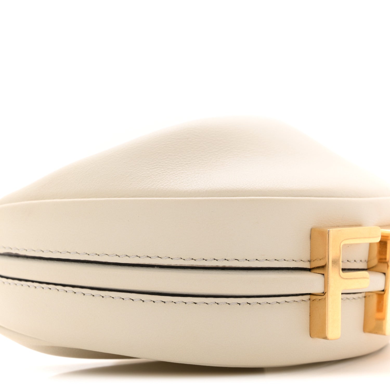 Vitello Grace Matte Nano FNDIgraphy Hobo Charm White Ice