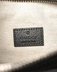 GG Supreme Monogram Textured Dollar Calfskin Ophidia Belt Bag Grey Black Graphite Grey