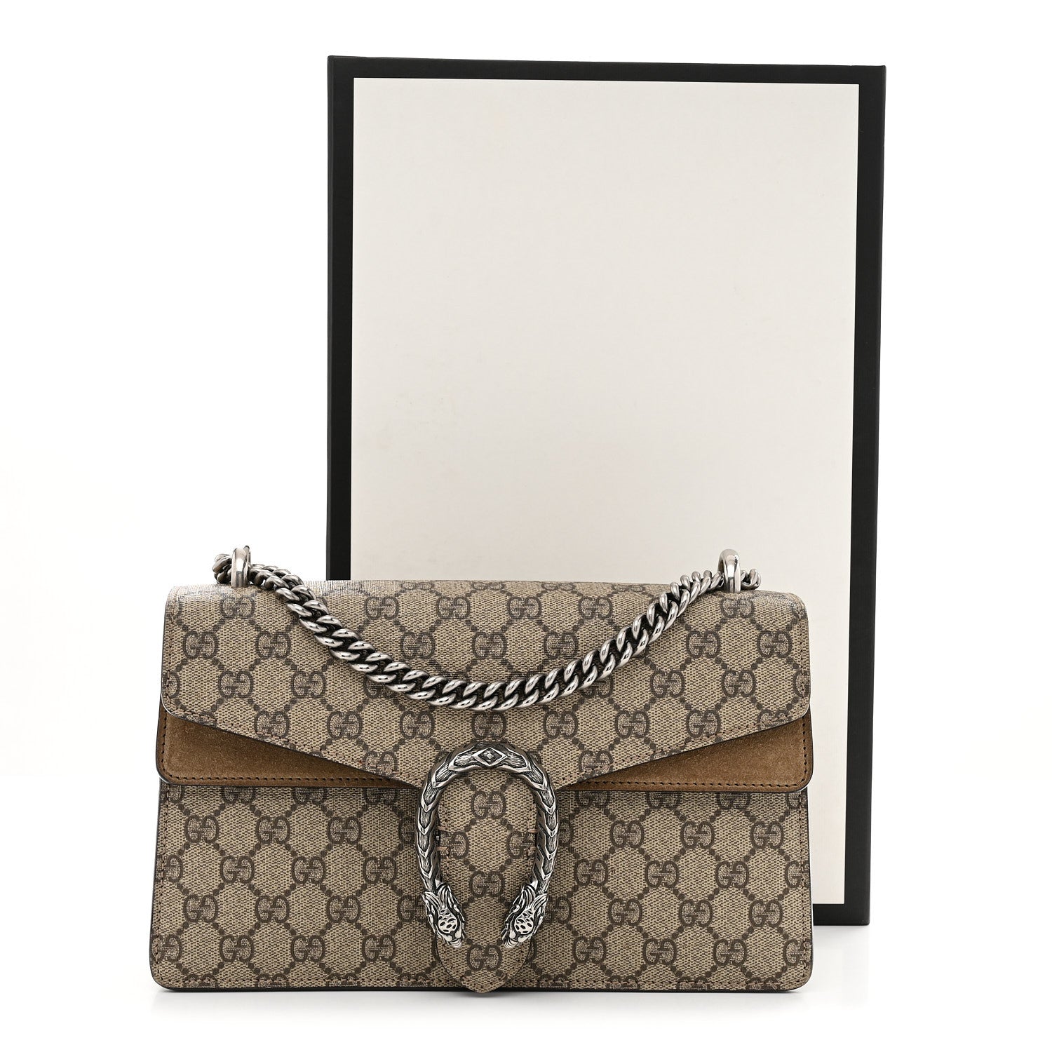 GG Supreme Monogram Small Dionysus Shoulder Bag Taupe