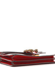 Dollar Calfskin Swarovski Crystal Small Dionysus Shoulder Bag Hibiscus Red
