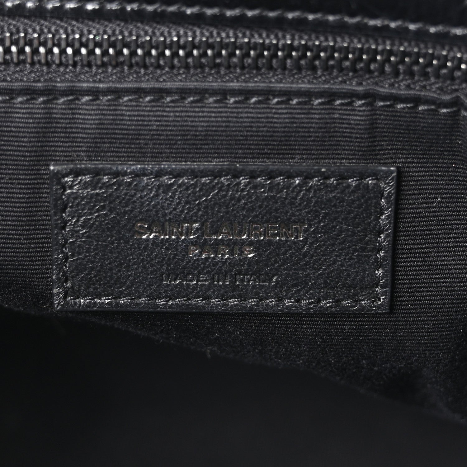 Crinkled Calfskin Matelasse Monogram Medium Niki Chain Satchel Black
