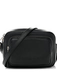 Grained Calfskin Small Camera Bag Black