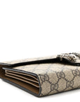 GG Supreme Monogram Mini Dionysus Chain Wallet Beige Taupe