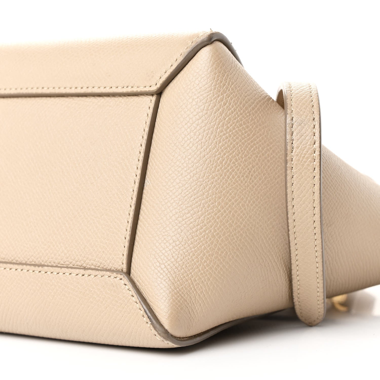 Grained Calfskin Nano Belt Bag Light Taupe