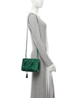 Satin Crystal Mini Galleria Double Zip Tote Mango