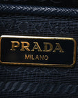 Tessuto Nylon Saffiano Mini Camera Crossbody Royal