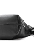 Nappa Calfskin Medium Flamenco Knot Clutch Black
