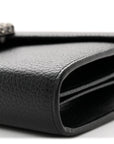 Calfskin Mini Dionysus Chain Wallet Black
