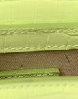 Calfskin Crocodile Embossed Le Chiquito Light Green