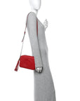 Pebbled Calfskin Small Soho Disco Bag Tabasco Red