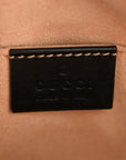 Calfskin Matelasse Mini GG Marmont Chain Shoulder Bag Black