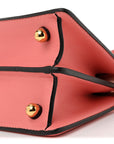 Shiny Nappa Petite Peekaboo I SEE U Satchel Rosa Pesca