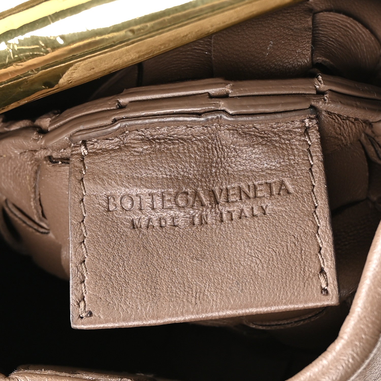 Nappa Intrecciato Mini Sardine Bag Taupe Grey
