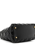 Crinkled Patent Cannage Medium Bohemian Lady D1OR Black