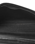 Lambskin Chevron Boy Wallet On Chain WOC Black