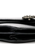Pebbled Calfskin Small Dionysus Shoulder Bag Black