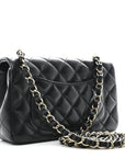 Lambskin Quilted Mini Rectangular Flap Black