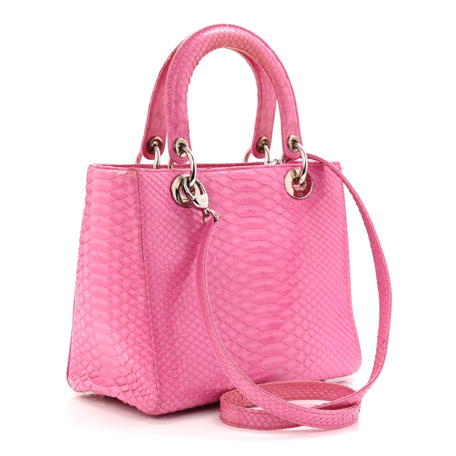 Snakeskin Medium Lady D1OR Pink
