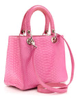 Snakeskin Medium Lady D1OR Pink