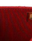 Glazed Calfskin Quilted Reissue Wallet On Chain WOC Red