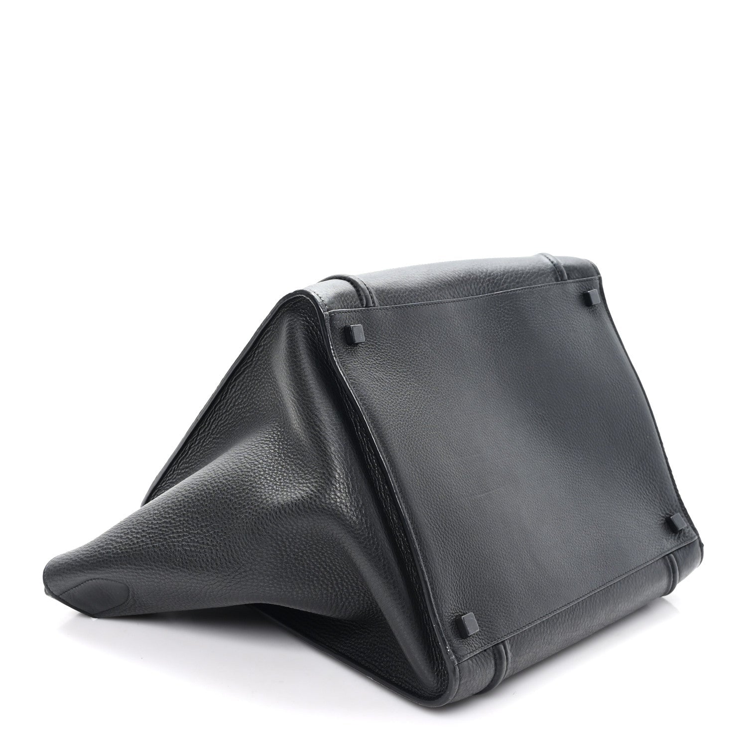 Supple Calfskin Medium Phantom Luggage Black