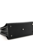 Grained Calfskin Small Sac De Jour Black