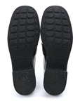 Glossy Calfskin Monsieur Loafers 37 Black