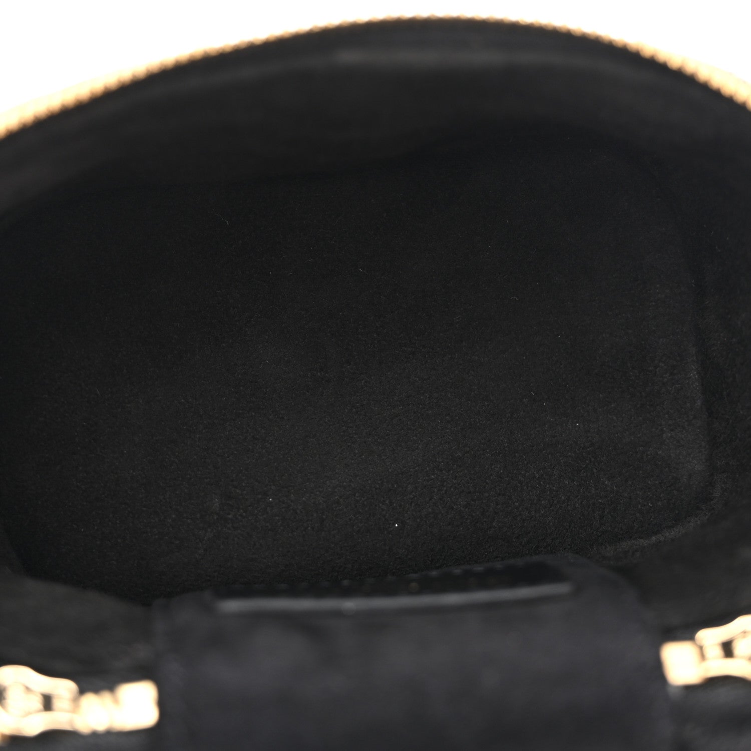 Lambskin Cannage Micro Lady D1OR Vanity Case Black