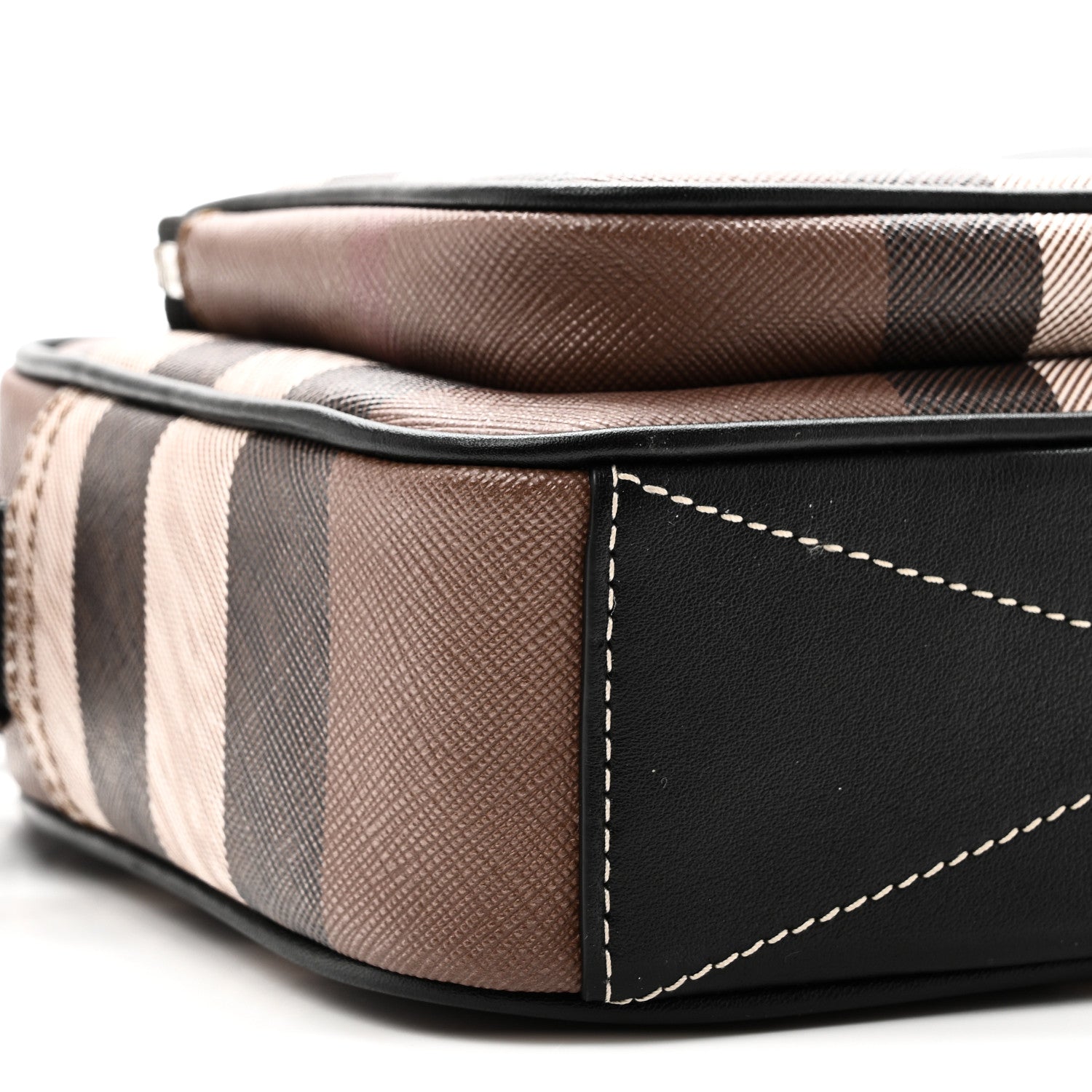 Canvas Check Paddy Messenger Birch Brown