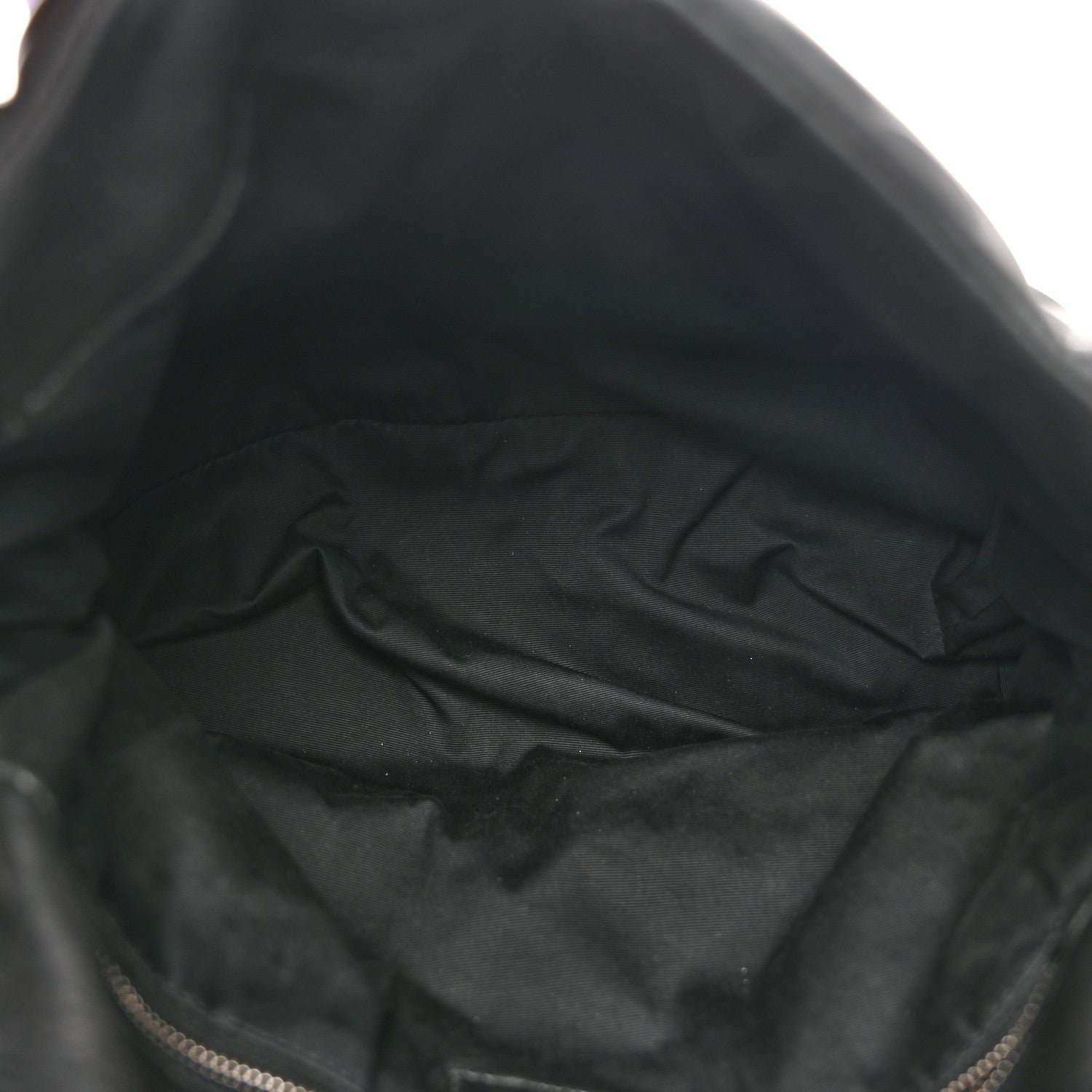 Lambskin Quilted Medium Loulou Puffer Monogram Chain Satchel Black