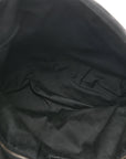 Lambskin Quilted Medium Loulou Puffer Monogram Chain Satchel Black