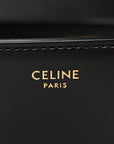 Shiny Calfskin Triomphe Shoulder Bag Black