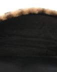 Shearling Vitello Dolce Macro FF 1974 Baguette Tobacco Black