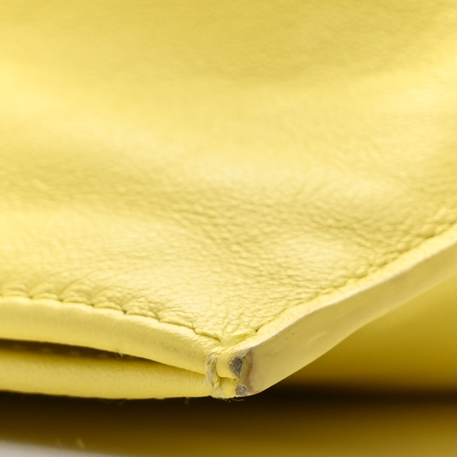 Calfskin Mini BV Twist Yellow