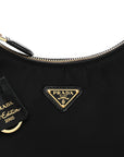Tessuto Nylon Saffiano Mini Re-Edition 2005 Bag Black