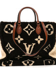 Shearling Monogram Giant Teddy Onthego GM Black White