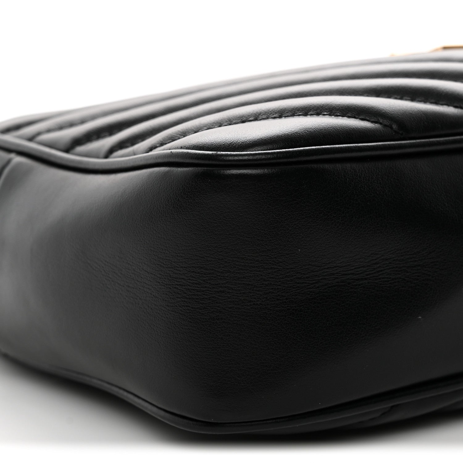 Calfskin Matelasse Monogram Lou Camera Bag Black