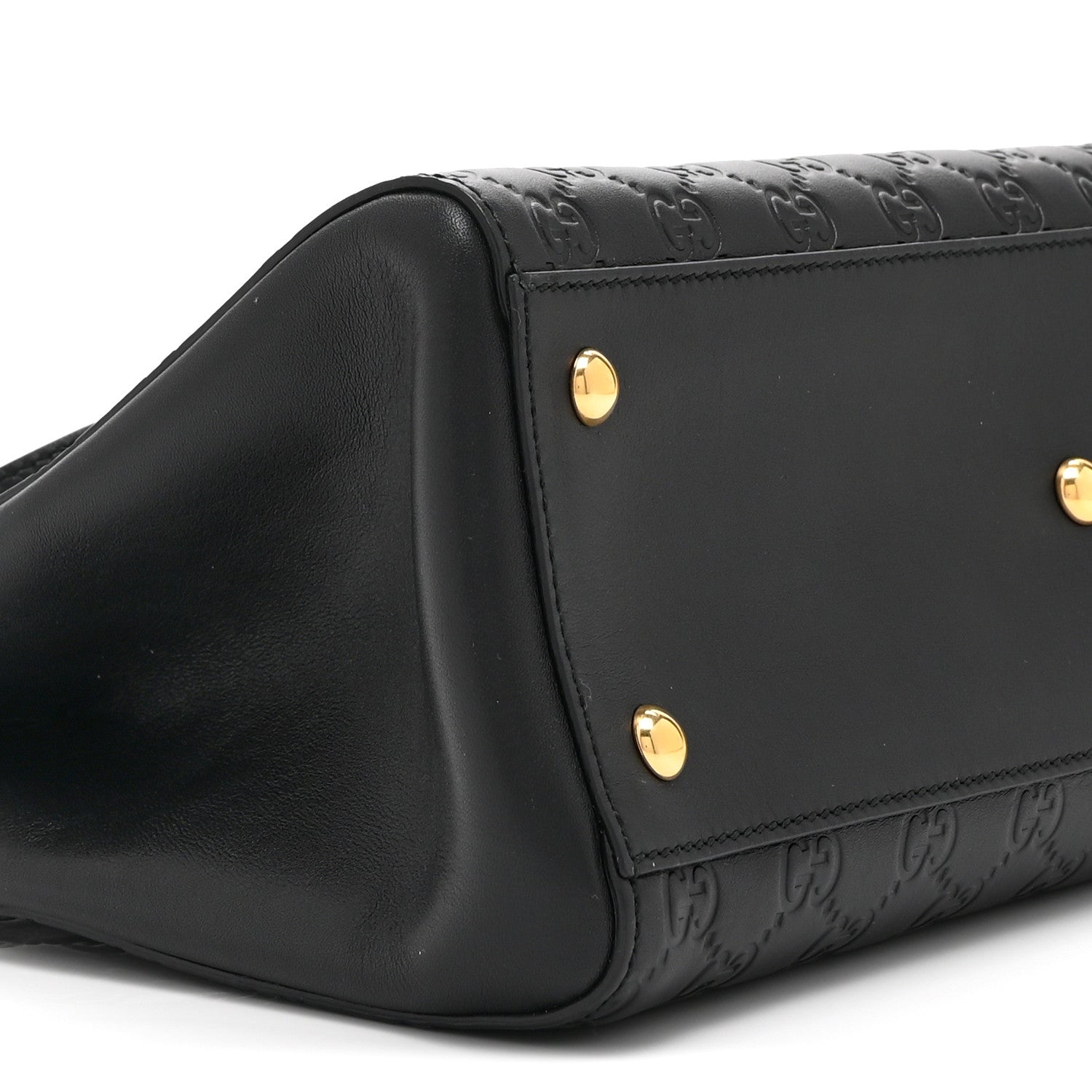 GCCIssima Signature Medium Shoulder Tote Bag Black