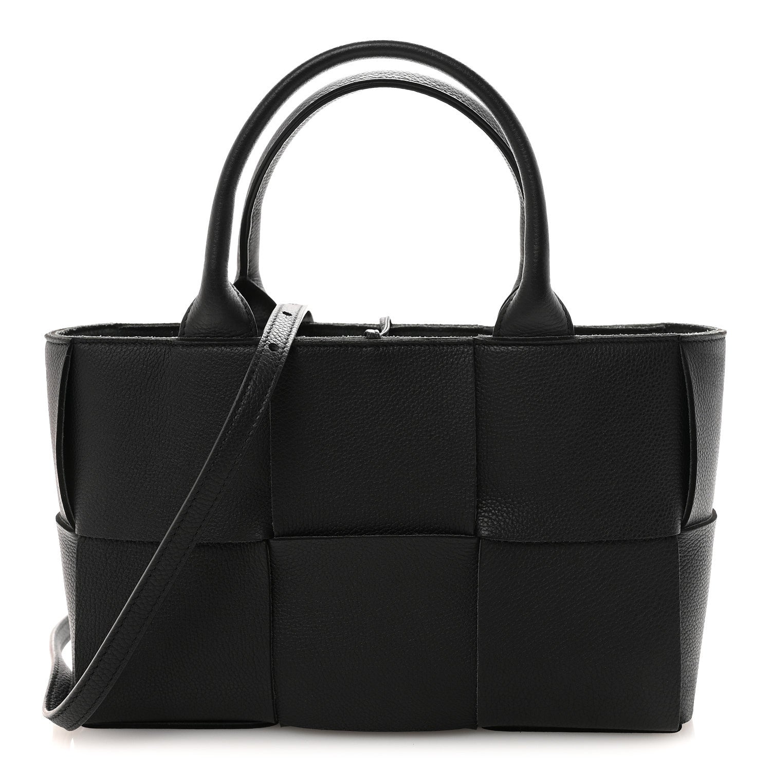 Nappa Maxi Intrecciato Arco Tote Black