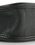Vitello Daino Soft Mini Hobo Messenger Bag Black