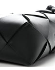 Lambskin Maxi Intrecciato Small Cassette Camera Bag Black