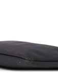 Linen Canvas Rive Gauche Zipped Pouch Black