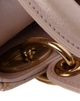 Metallic Lambskin Cannage Mini Lady D1OR Lotus