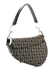 Monogram Saddle Bag Black