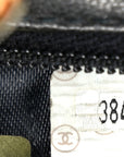 Caviar Quilted Kisslock Shoulder Bag Black
