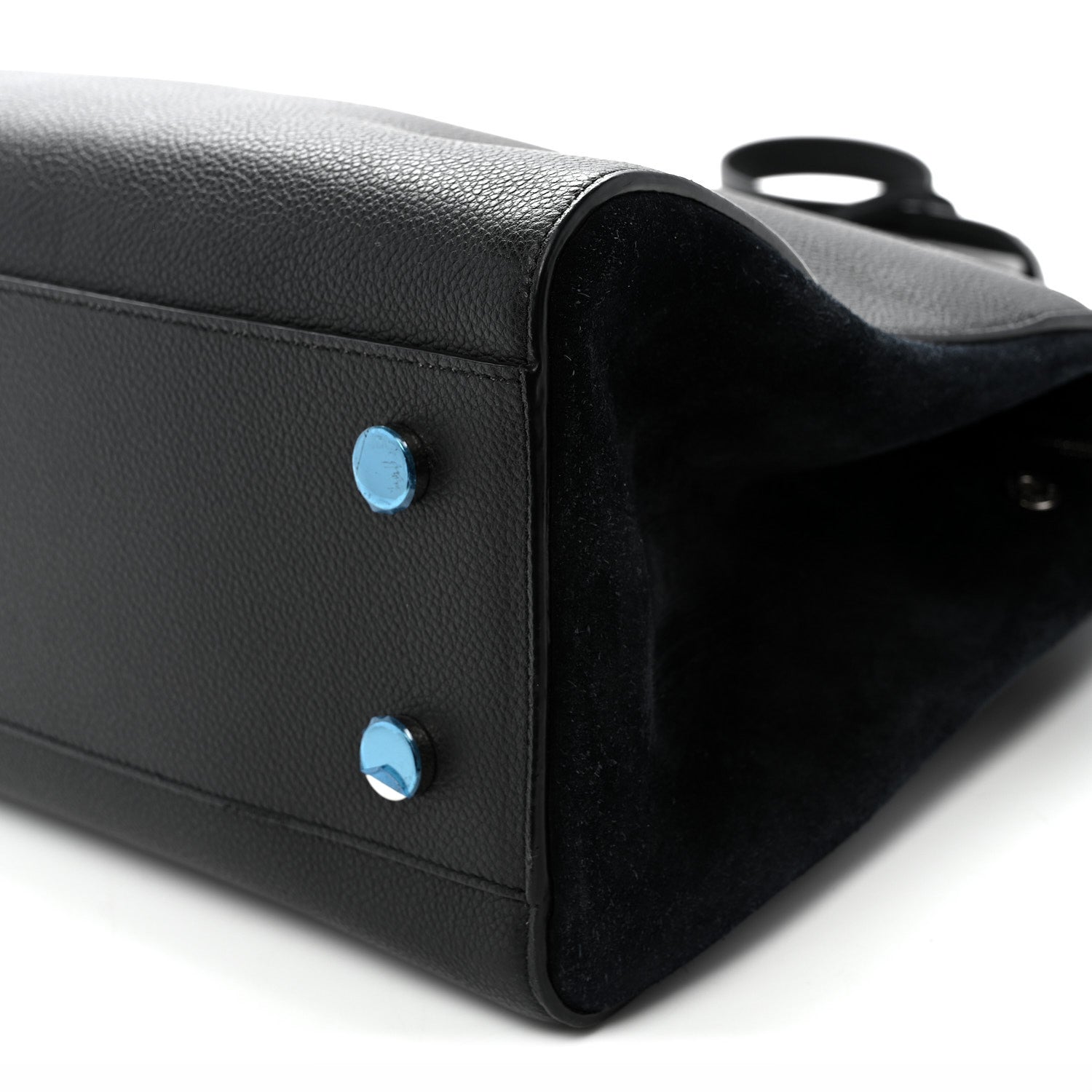 Grained Calfskin Medium Rive Gauche Cabas Black